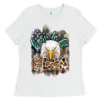 White Born to be free 4th of july Ladies Tee - HowdyJamesFarm