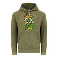 Vintage Olive St. Patrick's Western lucky Vintage Hoodie - OliviaCreatesArt