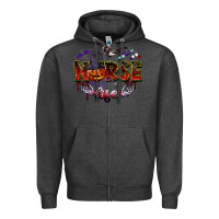 Charcoal Heather halloween nurse life Zipper Hoodie - BarkalooDesign