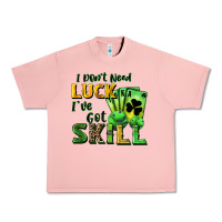 Salmon I don't need luck i've got skill Urban Heavy Tee - CowGirlArtShop