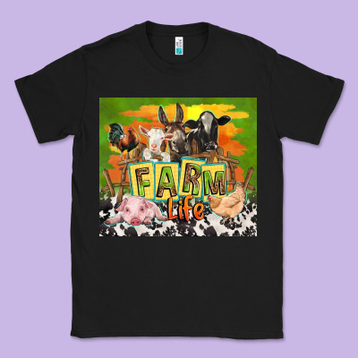 Farm Life With Animals Classic Tee Designed By Tumblerdesignbyshophia