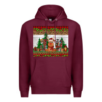 Burgundy joy reindeer Premium Hoodie - Jasminsmagicworld