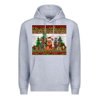 Heather Grey joy reindeer Premium Hoodie - Jasminsmagicworld