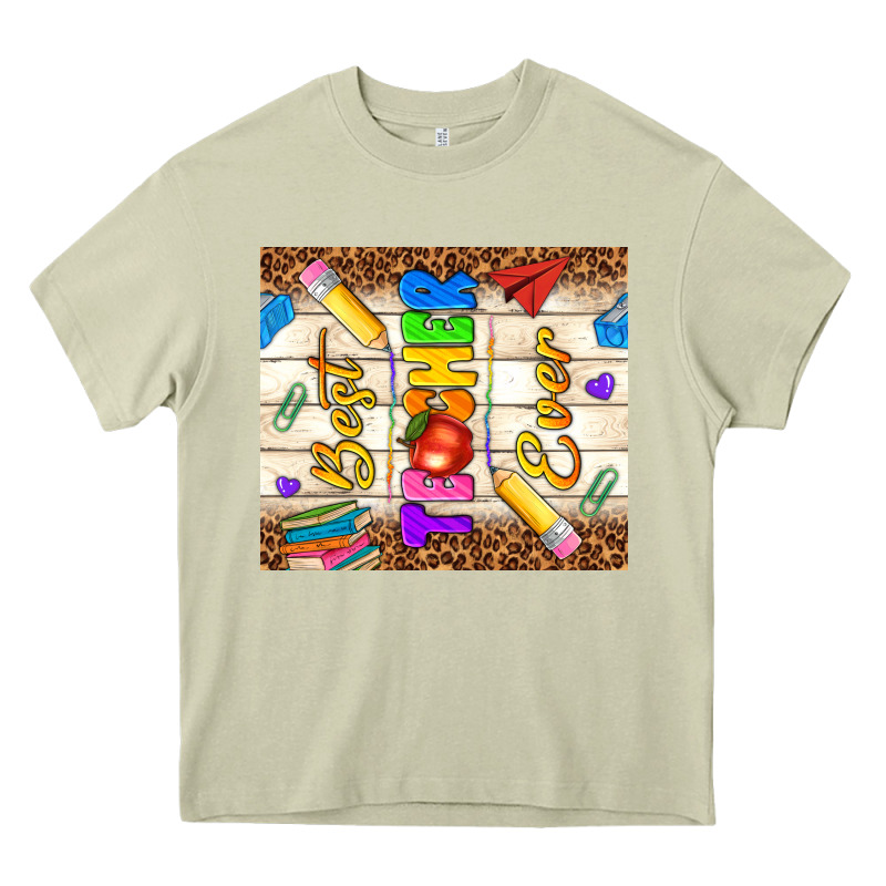 Best Teacher Ever Heavy Core Tee by NancyCooperArtShop | Teevron