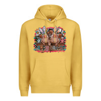 Antique Gold Happy Easter Premium Hoodie - CowhideDigitalArt