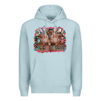 Blue Mist Happy Easter Premium Hoodie - CowhideDigitalArt