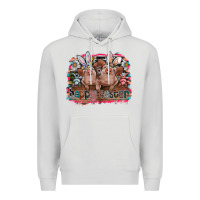 Dove Grey Happy Easter Premium Hoodie - CowhideDigitalArt