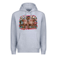 Heather Grey Happy Easter Premium Hoodie - CowhideDigitalArt