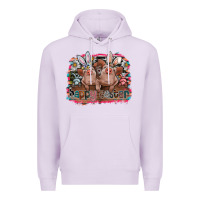 Lilac Happy Easter Premium Hoodie - CowhideDigitalArt
