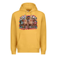 Mustard Happy Easter Premium Hoodie - CowhideDigitalArt
