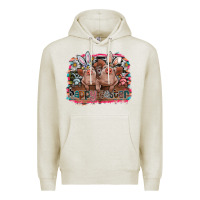 Oatmeal Heather Happy Easter Premium Hoodie - CowhideDigitalArt