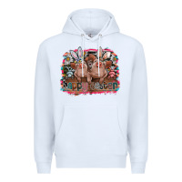 White Happy Easter Premium Hoodie - CowhideDigitalArt