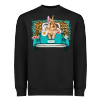 Black easter bunny truck Heavyweight Sweatshirt - Artiststas