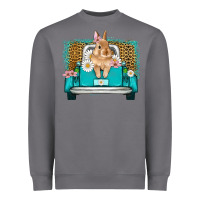 Storm easter bunny truck Heavyweight Sweatshirt - Artiststas