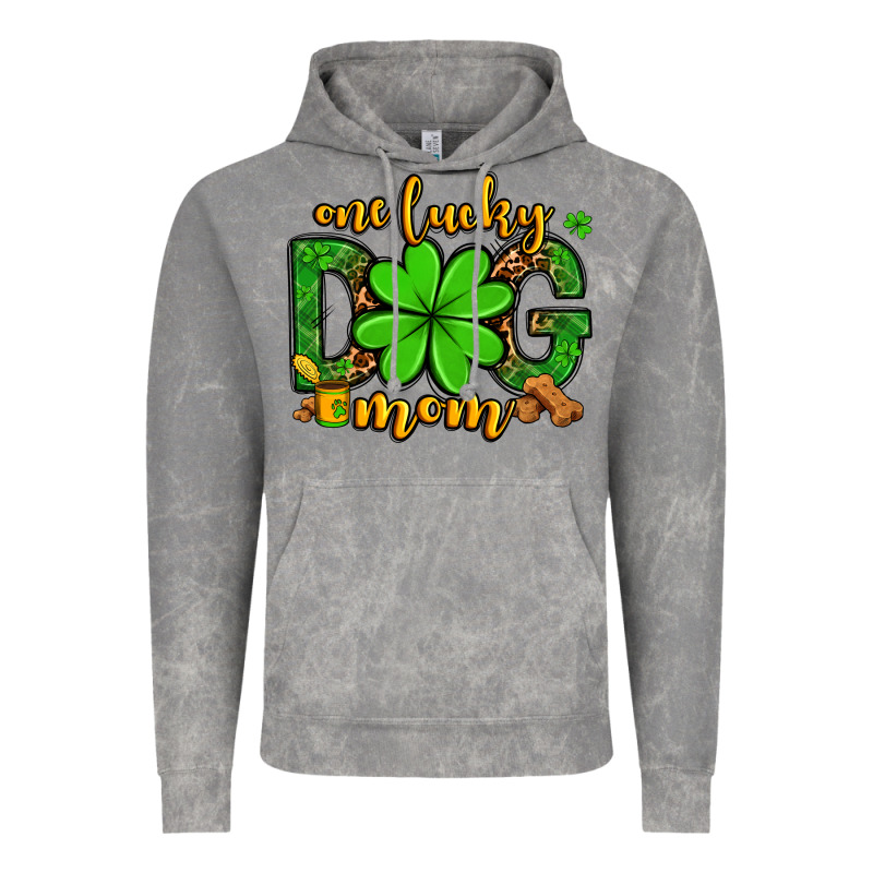 One Lucky Dog Mom St. Patrick's Vintage Hoodie by OliviaCreatesArt | Teevron