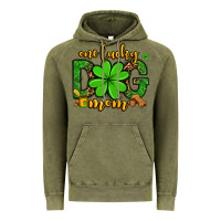 Vintage Olive One lucky dog mom St. Patrick's Vintage Hoodie - OliviaCreatesArt