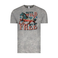 Cloud Rock Wild and free 4th of july Vintage Tee - CowGirlArtShop