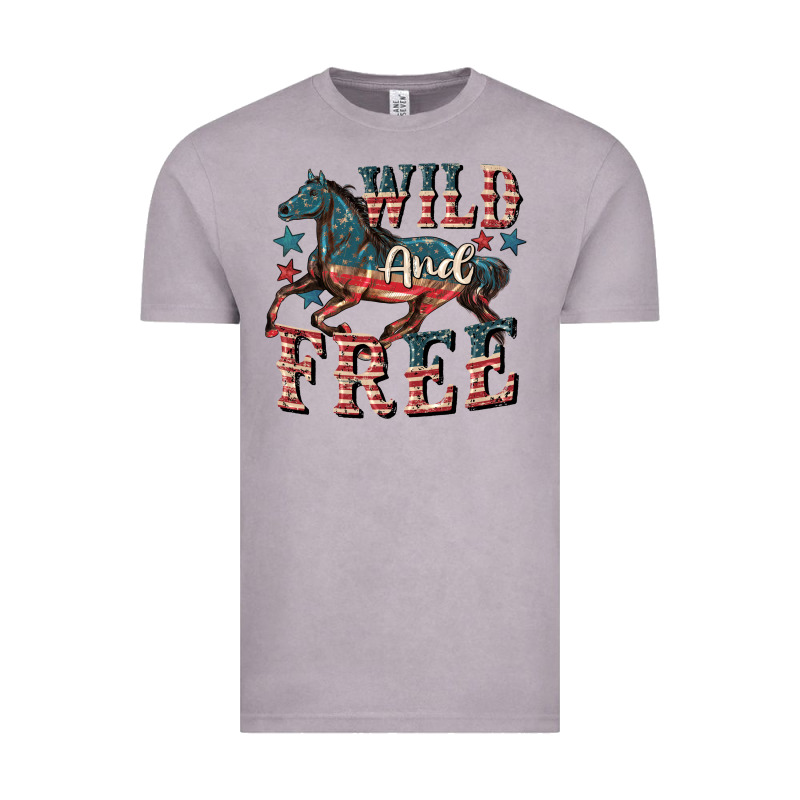 Wild And Free 4th Of July Vintage Tee by CowGirlArtShop | Teevron