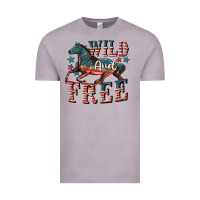 Vintage Zinc Wild and free 4th of july Vintage Tee - CowGirlArtShop