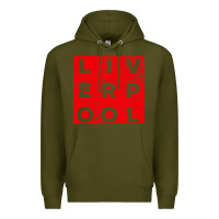 Army Green Cool Retro Grunge Vintage look Liverpool shirt gift , best gift, costu Premium Hoodie - maiPhamDesign