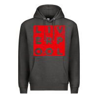 Charcoal Heather Cool Retro Grunge Vintage look Liverpool shirt gift , best gift, costu Premium Hoodie - maiPhamDesign