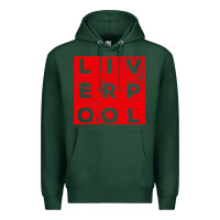 Sports Green Cool Retro Grunge Vintage look Liverpool shirt gift , best gift, costu Premium Hoodie - maiPhamDesign