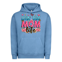 Pigment Pebble Blue livin' that mom life Urban Hoodie - JahusDesignShop