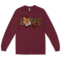 Burgundy love of the tigers Long Sleeve Tee - RanaPortraitStore