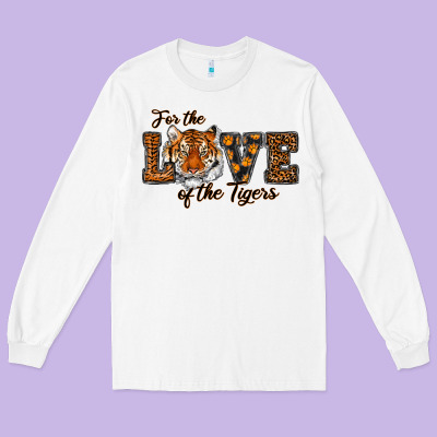 Love Of The Tigers Long Sleeve Tee Designed By Ranaportraitstore