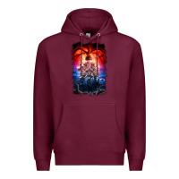 Burgundy Things Eleven Days Stranger Premium Hoodie - maiPhamDesign
