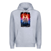 Heather Grey Things Eleven Days Stranger Premium Hoodie - maiPhamDesign