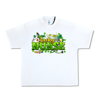 White Lucky Nurse St. Patrick's Day Urban Heavy Tee - HowdyJamesFarm