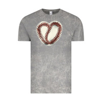 Cloud Rock Baseball ball heart Vintage Tee - HowdyJamesFarm