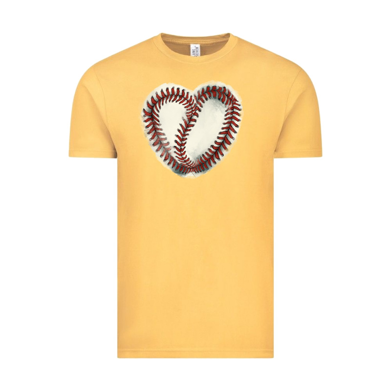 Baseball Ball Heart Vintage Tee by HowdyJamesFarm | Teevron