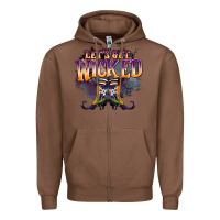Chestnut lets get wıcked Zipper Hoodie - BarkalooDesign