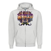 Dove Grey lets get wıcked Zipper Hoodie - BarkalooDesign