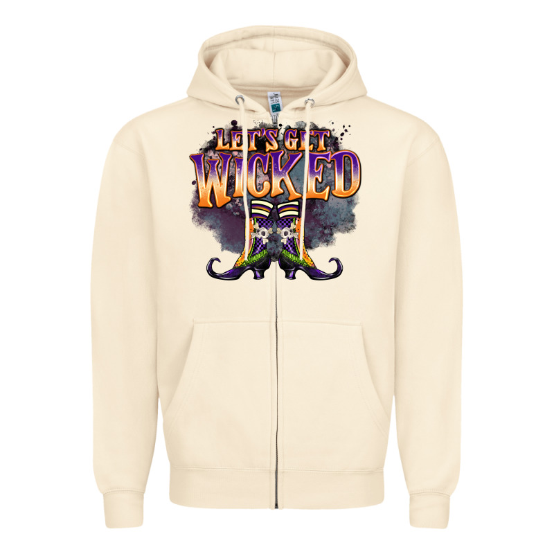 Lets Get Wıcked Zipper Hoodie by BarkalooDesign | Teevron