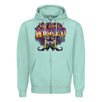 Seafoam lets get wıcked Zipper Hoodie - BarkalooDesign