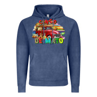 Vintage Denim Cinco de mayo truck Vintage Hoodie - FaDigitalArtStudio