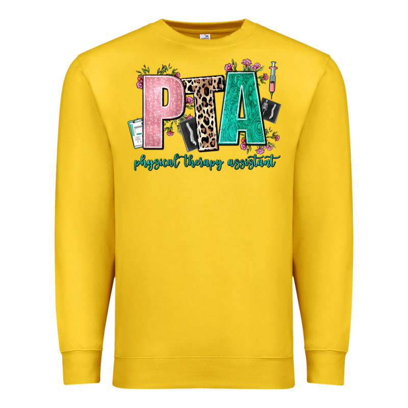 Pta Physical Therapy Assistant Premium Sweatshirt by AdoDesignShop | Teevron