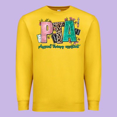 Pta Physical Therapy Assistant Premium Sweatshirt Designed By Adodesignshop