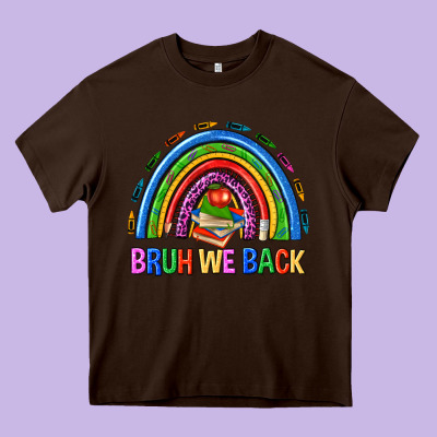 Bruh We Back Heavy Core Tee Designed By Nancycooperartshop