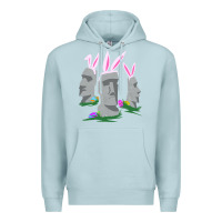 Blue Mist easter island moai figures  cute travelers funny gift Premium Hoodie - maiPhamDesign