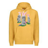 Mustard easter island moai figures  cute travelers funny gift Premium Hoodie - maiPhamDesign