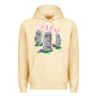 Pina Colada easter island moai figures  cute travelers funny gift Premium Hoodie - maiPhamDesign