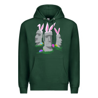 Sports Green easter island moai figures  cute travelers funny gift Premium Hoodie - maiPhamDesign