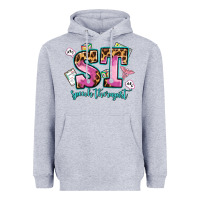 Heather Grey speech therapist Heavyweight Hoodie - AdoDesignShop