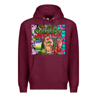 Burgundy summer time Premium Hoodie - CowhideDigitalArt