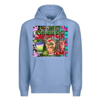 Colony Blue summer time Premium Hoodie - CowhideDigitalArt