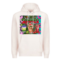 Pale Pink summer time Premium Hoodie - CowhideDigitalArt